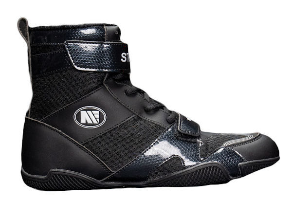 Main Event Stealth Boxing Boots - Black White Adult Sizes 6 - 12